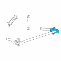 OEM 2001 Ford F-350 Super Duty Stabilizer Bar Bracket Diagram - F81Z-5486-AA