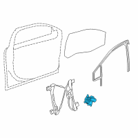 OEM 2018 Chevrolet Cruze Window Motor Diagram - 39115021