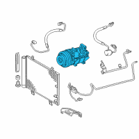 OEM 2009 Toyota Highlander Compressor Assembly Diagram - 88370-30021