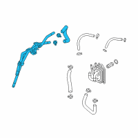 OEM 2019 Hyundai Elantra Pipe Assembly-Rear Heater Water Diagram - 97540-F2100