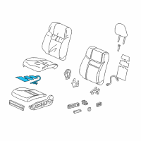 OEM Honda CR-V Heater Complete, Front Cushion Diagram - 81134-T1G-E91