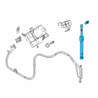 OEM 1996 BMW Z3 Hydraulic Cylinder Diagram - 54-34-8-410-307