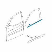 OEM 2011 Kia Sedona WEATHERSTRIP Assembly-Front Door Belt Diagram - 822104D001