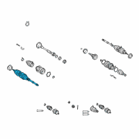 OEM Toyota Camry Outer Joint Assembly Diagram - 43470-39366