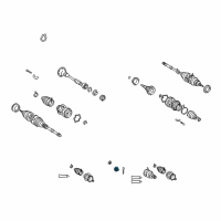 OEM 2003 Toyota Avalon Axle Nut Cap Diagram - 43525-20030