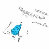 OEM 2006 GMC Envoy Washer Reservoir Diagram - 25796344