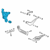 OEM Buick Regal Sportback Rear Suspension Knuckle Assembly Diagram - 22949386