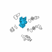 OEM Nissan Thermostat Housing Diagram - 11061-EL00A