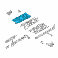 OEM Infiniti Q45 Floor-Front Diagram - 74320-AR230