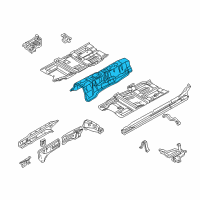 OEM 2002 Infiniti Q45 Floor Front, Center Diagram - 74310-AR230