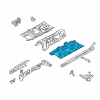 OEM Infiniti Q45 Floor-Front Diagram - 74321-AR230