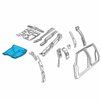 OEM Chevrolet K2500 Floor Pan Diagram - 15696936