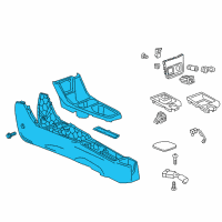 OEM 2016 Chevrolet Spark Center Console Diagram - 42672698