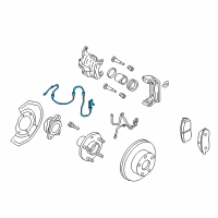 OEM 2005 Infiniti G35 Sensor Assembly-Anti SKID, Front R Diagram - 47910-AL805