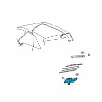 OEM Toyota Rear Motor Diagram - 85080-0T010