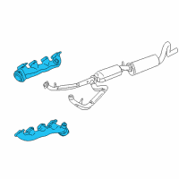 OEM Ford E-150 Econoline Club Wagon Manifold Diagram - F75Z-9430-HB