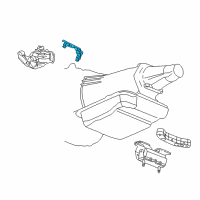 OEM 2005 GMC Envoy XL Spacer-Engine Mount Bracket Diagram - 15179513