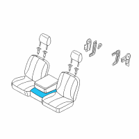 OEM 2006 Dodge Ram 2500 Front Seat Center Cushion Diagram - 1DM181D5AA