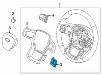 OEM 2021 Ford F-150 SWITCH ASY - CONTROL Diagram - ML3Z-9C888-EA