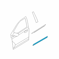 OEM 2011 Lincoln MKX Lower Molding Diagram - BA1Z-7820879-A