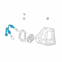 OEM 2006 Lexus RX330 Cord, Rear Combination Diagram - 81555-48060