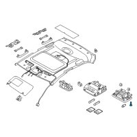 OEM 2019 Hyundai Ioniq Room Lamp Assembly Diagram - 92850-G7000-TTX