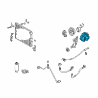 OEM 1997 Lexus LX450 Compressor,Reman A/C Diagram - 88320-60580-84