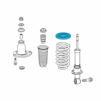 OEM 2019 Honda Passport Rubber, Rear Spring Mounting Diagram - 52686-TG7-A01