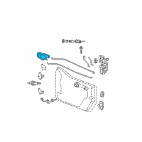 OEM 2007 Jeep Wrangler Handle-Inside Release Diagram - 55395407AC