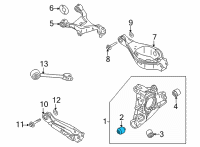 OEM Nissan Rogue Bush Diagram - 55148-6RS0A