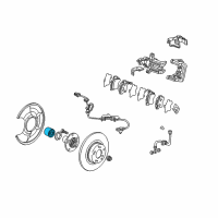 OEM 2001 Acura TL Bearing Assembly, Front Hub (Nsk) Diagram - 44300-S84-A02