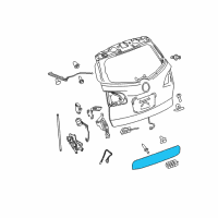 OEM 2011 Buick Enclave Handle, Outside Diagram - 23374287