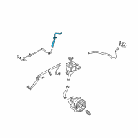 OEM 2009 Mercury Milan Upper Return Tube Diagram - 6E5Z-3A713-AB