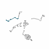 OEM 2006 Ford Fusion Lower Return Tube Diagram - 6E5Z-3A713-BC