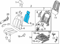 OEM 2020 Hyundai Sonata Heater-Front Seat Back, LH Diagram - 88370-L0010