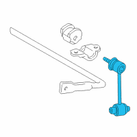 OEM 2000 Lexus GS300 Link Assy, Rear Stabilizer Diagram - 48830-30080