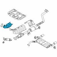 OEM 2015 Hyundai Veloster Catalyst Case Assembly Diagram - 28530-2BTB0