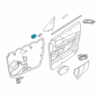 OEM 2005 Ford Thunderbird Window Switch Diagram - 1W6Z-14529-AA