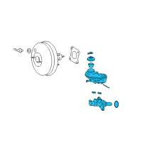 OEM 2011 Toyota Matrix Master Cylinder Diagram - 47201-02593