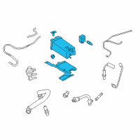 OEM 2018 Ford Explorer Vapor Canister Diagram - AG1Z-9D653-D