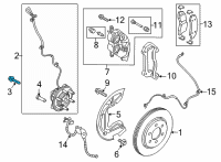 OEM 2009 Lincoln Navigator Hub & Bearing Mount Bolt Diagram - -W706890-S439