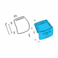 OEM Chevrolet Equinox Lift Gate Diagram - 84680007