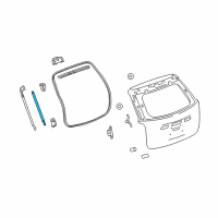 OEM 2014 Chevrolet Equinox Lift Cylinder Diagram - 84131448