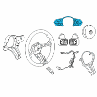 OEM BMW 335i GT xDrive M-Sport Multifct Steering Wheel Switch Diagram - 61-31-7-849-407