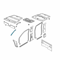 OEM 2004 Nissan Frontier Garnish Assy-Front Pillar, RH Diagram - 76911-9Z403