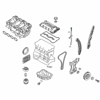 OEM 2018 Hyundai Santa Fe Sport Oil Level Gauge Rod Assembly Diagram - 26611-2G020