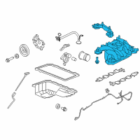 OEM 2004 Mercury Marauder Intake Manifold Diagram - 3W7Z-9424-AE