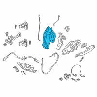 OEM Toyota GR Supra Lock Diagram - 69040-WAA05