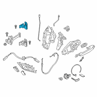 OEM Toyota GR Supra Upper Hinge Diagram - 68710-WAA01