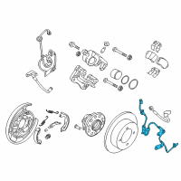 OEM 2016 Kia Cadenza Sensor Assembly-Abs Rear Wheel Diagram - 599103V001